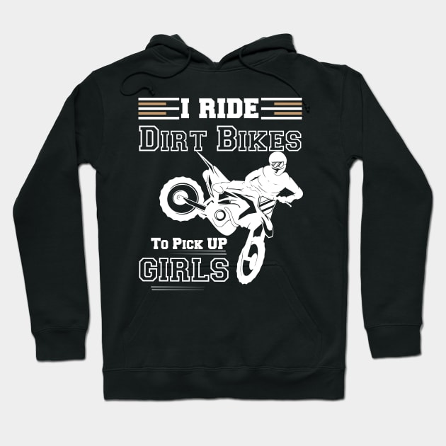 Motocross Bike Motorcycle Therapy Hoodie by Little Treasures